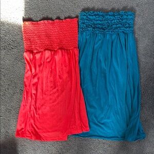 Stylish Pink and Blue Women's Swim Covers Set